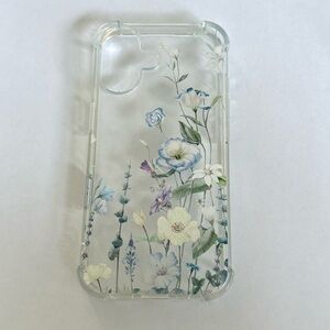 iPhone 16 Floral Clear Phone Case